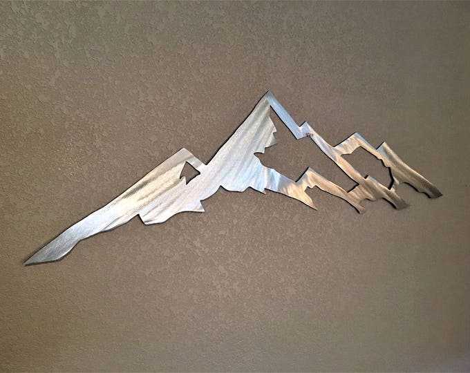 Mount Yale Colorado 14er. Metal Wall Art Mountain. Hiking Trail. Backpacking Nature lover Gift. 3 Ft.