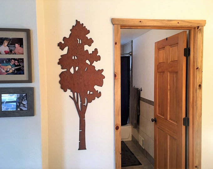 Rustic aspen tree. Mountain home decor. New home gift