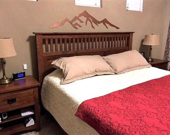 Pikes Peak 14,115 feet. Colorado 14er. Metal wall art. Mountain skyline for your bedroom. Mountain art. Colorado artwork. Fourteener - 14ers