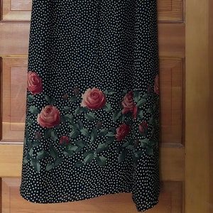 Liz Claiborne Long Silk Roses Skirt Size 6