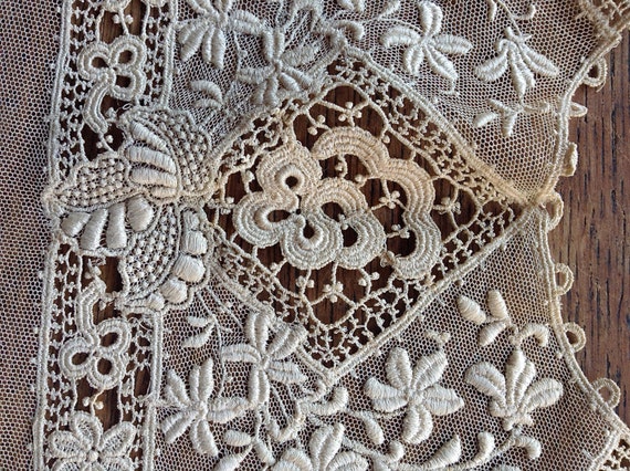 Antique Victorian Edwardian Lace Collar - image 3