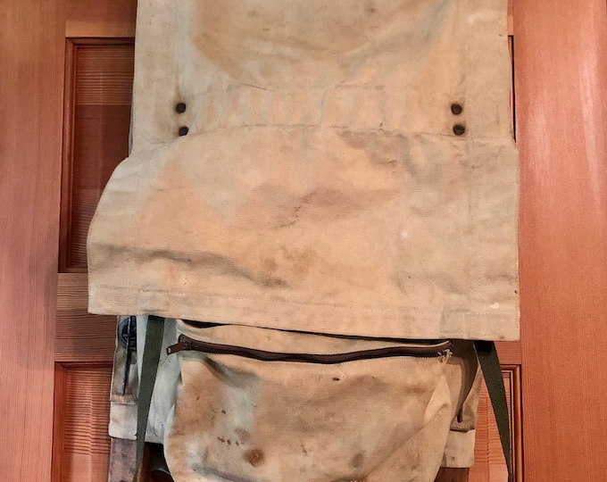 Vintage Wooden Backpack Frame, Forest Service Backpack, US Forest Service Packboard, Cabin Decor