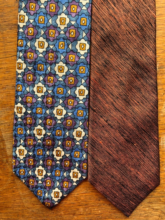 Two Silk Neckties, Andrew Fezza Italy, Jin Yang - image 1