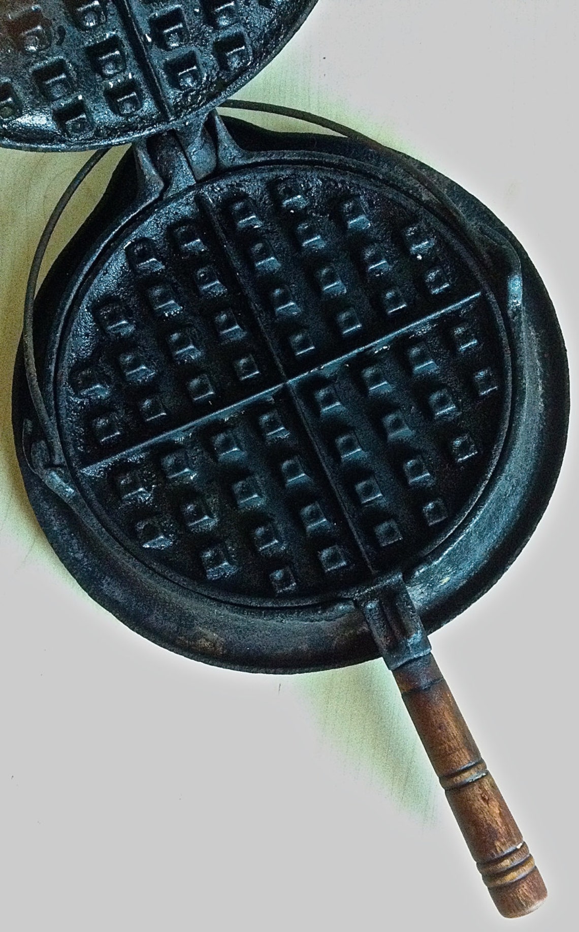 Wagner Cast Iron Waffle Patent 1910 Sidney Ohio Etsy