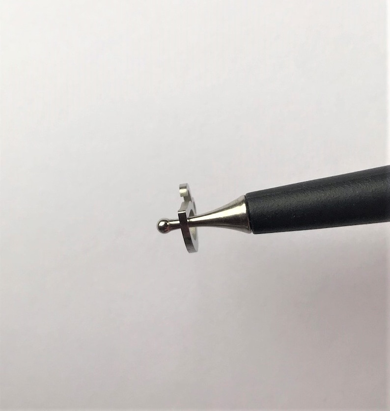 TINY SILVER Tone Script Cursive Stainless Steel Initial Letter Add On Charm OR to Add On to your Own Creations, Includes Attached Jump Rings image 3