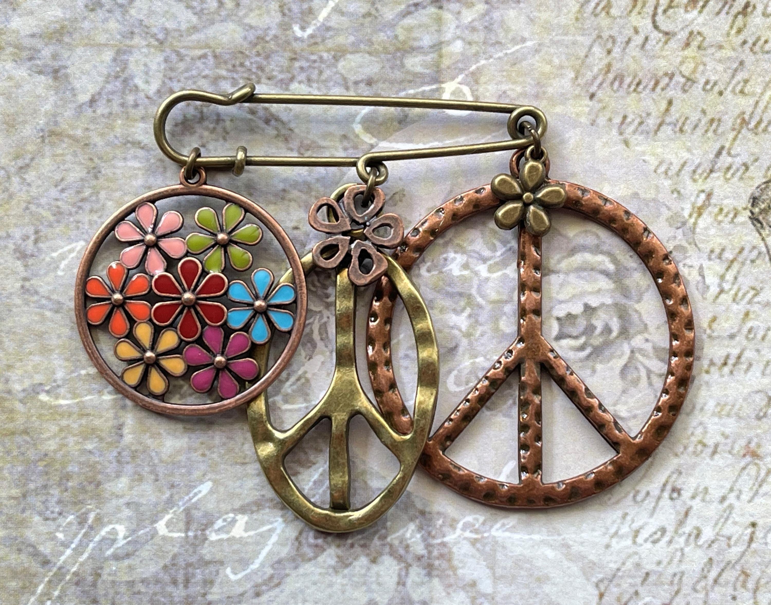 Vintage 1970s Peace and Love Jewelry - Etsy