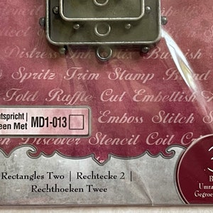 Spellbinders Media Mixage Squares Two – Bronzefarbene Blenden-Set Für Schmuck, Basteln & Deko, 3 Größen