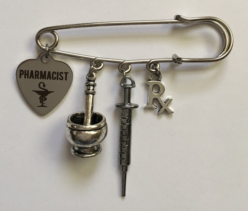 Pharmacist Kilt Safety Pin for Bag Purse Coat Charms Etsy