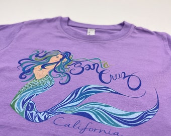 Adorable Santa Cruz Mermaid in full color