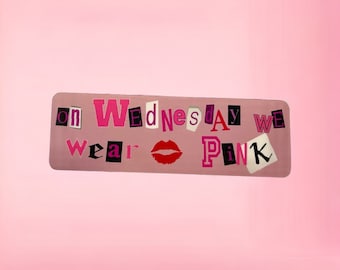 On Wednesday we wear Pink sticker