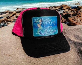 Santa Cruz Mermaid trucker hat