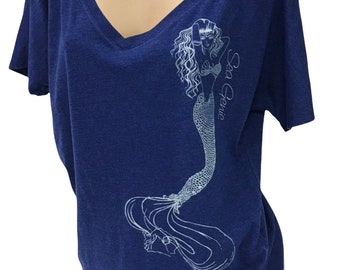 Sea Genie Slouchy V-neck Tee