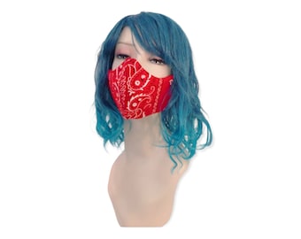 Face Mask-Red bandana