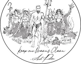 Keep our Oceans Clean! Sticker