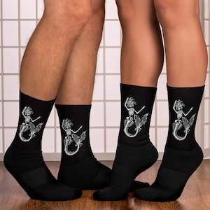 Skeleton Mermaid Socks