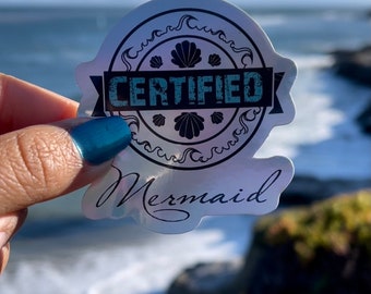Pegatina de sirena certificada