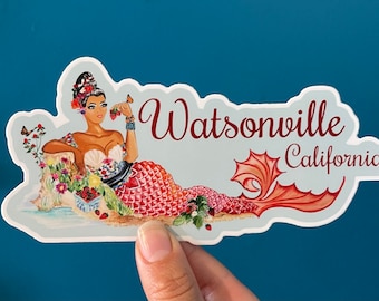 Watsonville La Sirena Fresa sticker