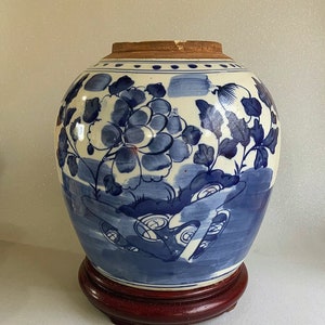 Ein atemberaubendes riesiges antikes japanisches Ingwerglas / Vase