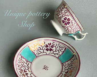 A superb English antique cup and saucer