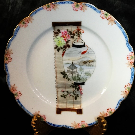 A beautiful, Meiji period, porcelain plate