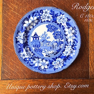 Una gran y original, galesa, antigua, siglo 19, placa &quot;Rodgers&quot;