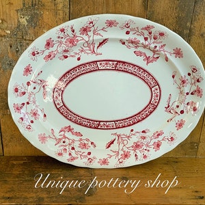 A great  20th century, English, Botanical themed  meat platter