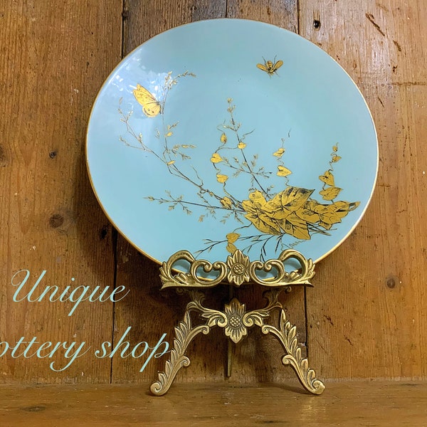 A superb English 19th c cabinet or dessert plate