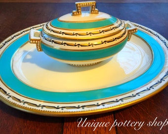 The finest porcelain, antique serving set