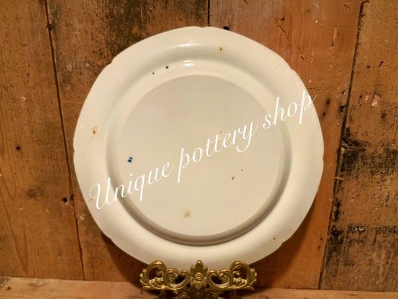18世紀イギリスのアンティーク「2つの寺院」プレート - Etsy 日本