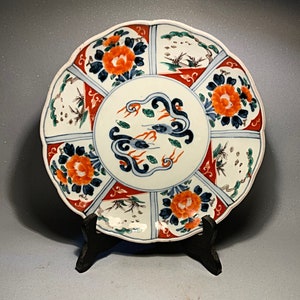 A beautiful Meiji period, porcelain plate