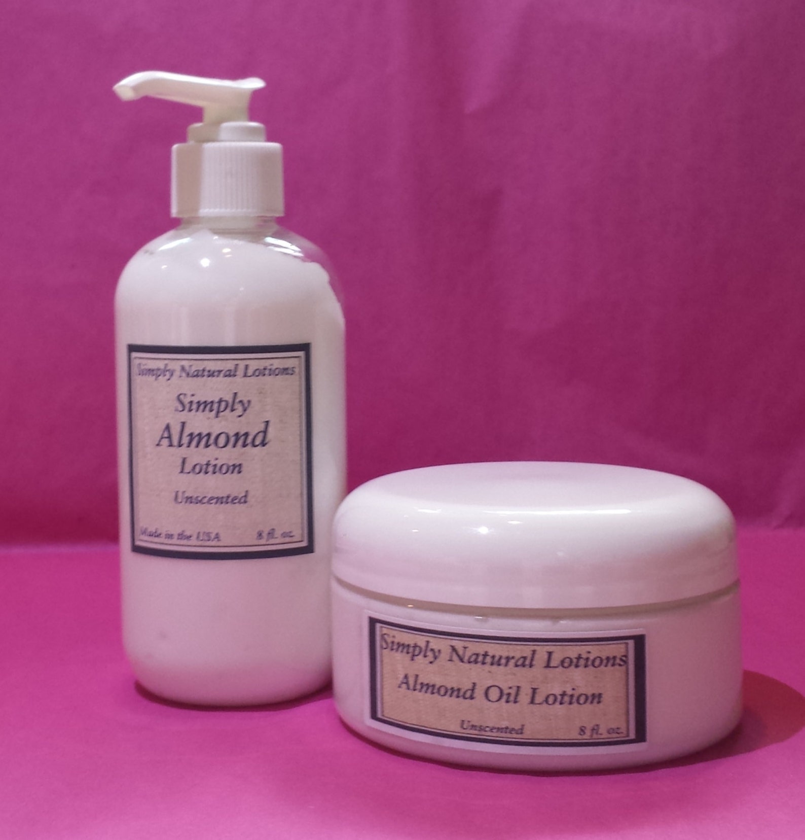 8 Oz. Almond Oil Lotion Body Lotion Moisturizer Lotion Etsy