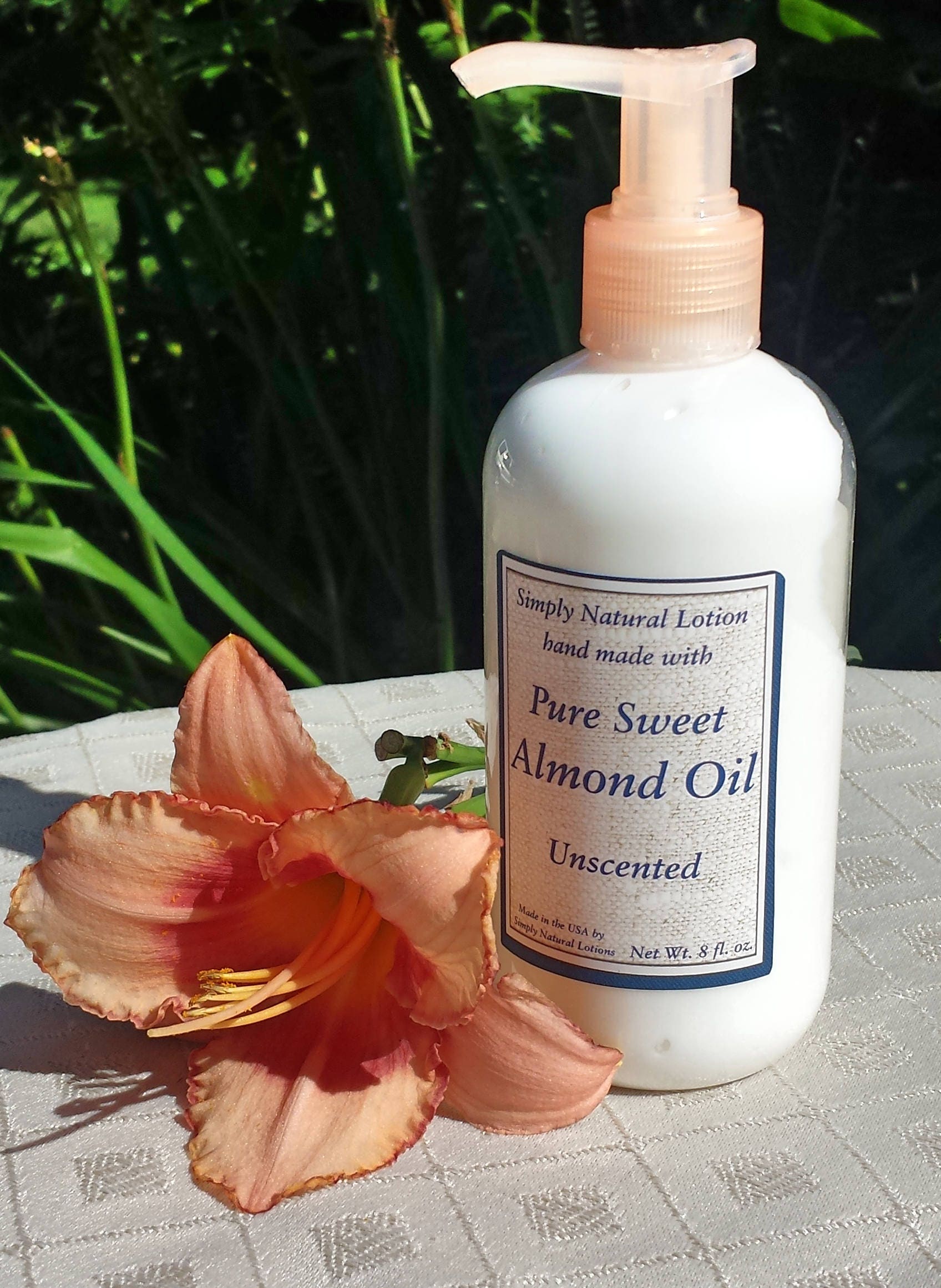 8 oz. Almond Oil Lotion Body Lotion Moisturizer Lotion Etsy
