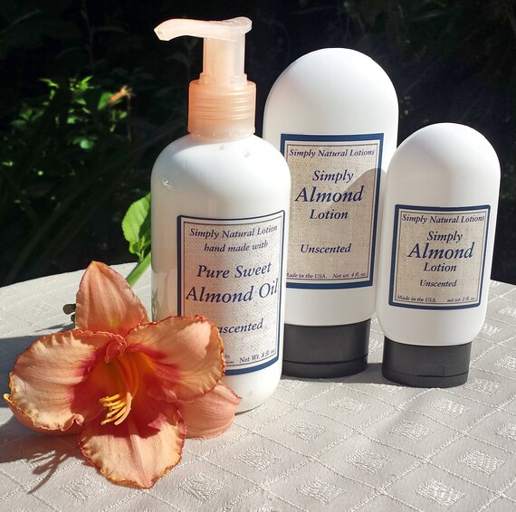 Almond Oil Lotion Body Lotion Moisturizer Lotion Sweet Etsy