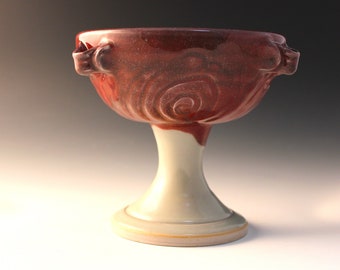 Fancy Red Chalice with carvings