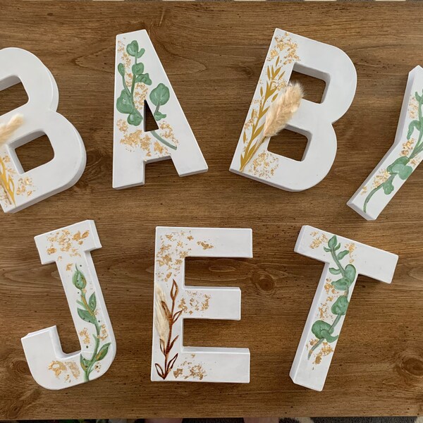 Paper Mache Letters Etsy