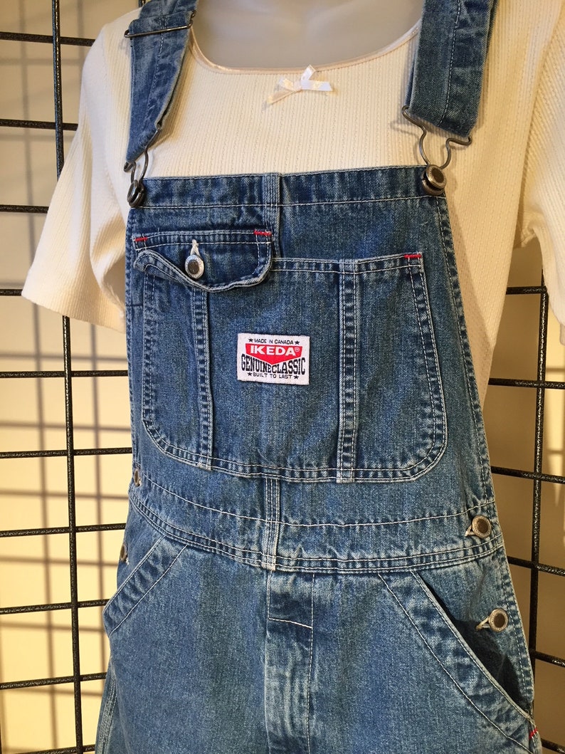 IKEDA Original Blue DENIM 1980's OVERALLS Women's Etsy