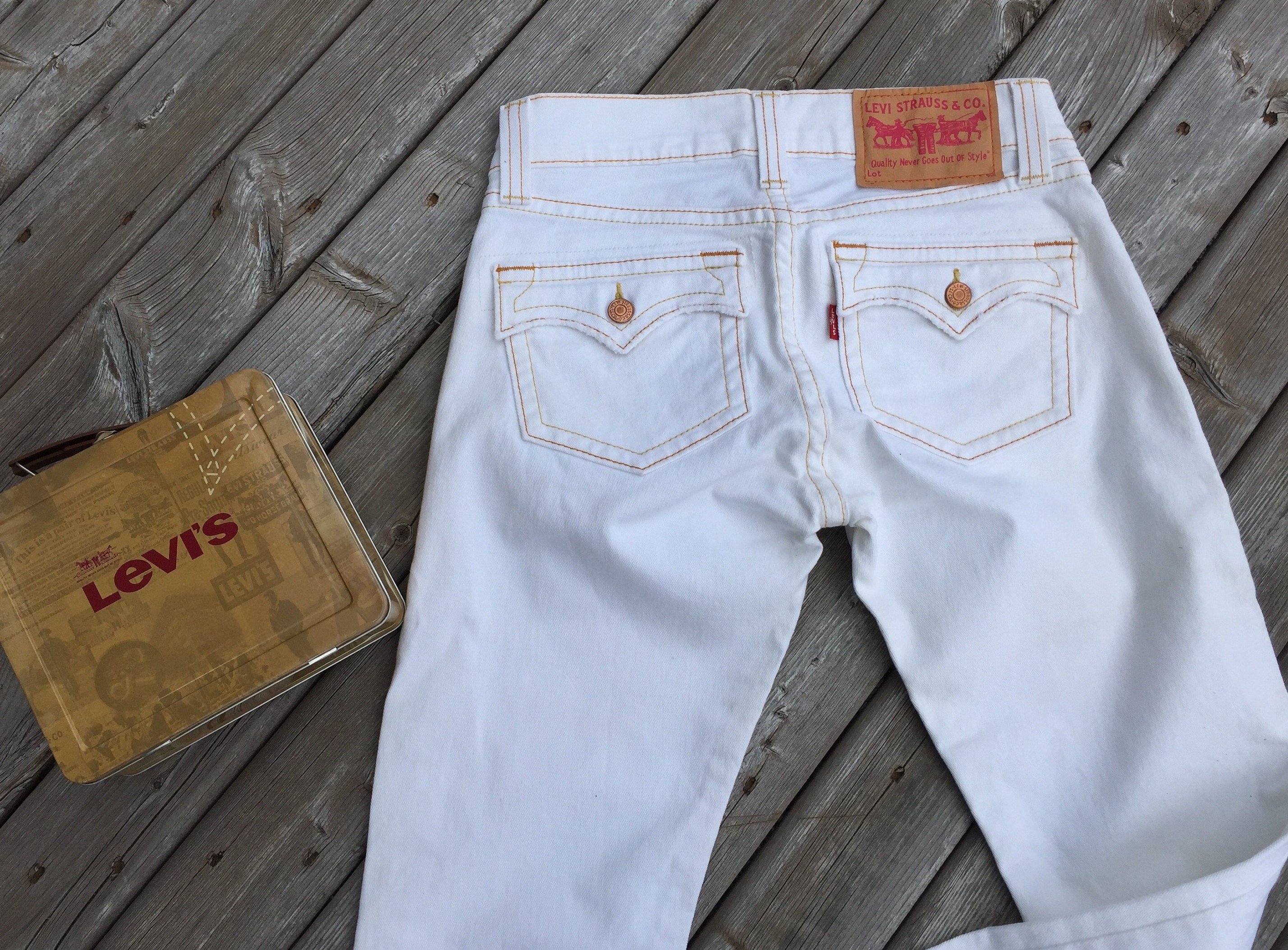 LEVI STRAUSS Slouch White 504 JEANS Slim Fit Flare Leg - Etsy