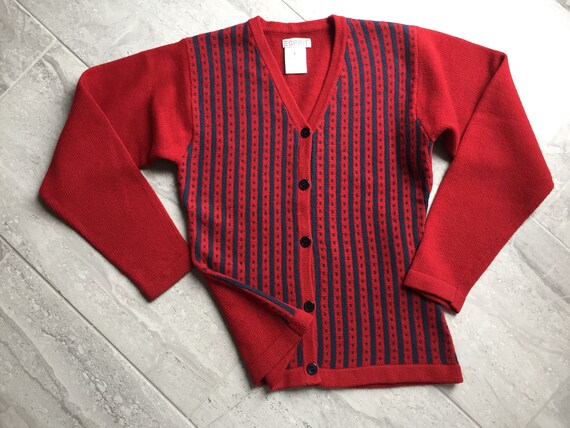 ESPRIT LAMBSWOOL SWEATER Soft Knit Cardigan Size Large but - Etsy