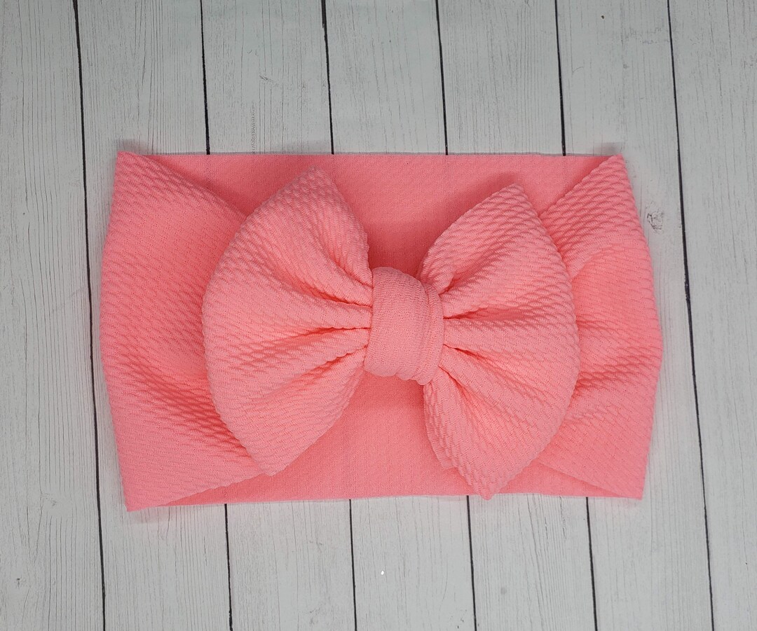 Neon Pink Headwrap Toddler Headwrap Baby Bow Baby Girl Hair Bow Girl