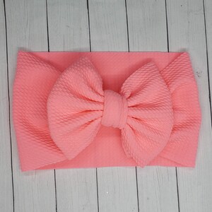 neon pink headwrap toddler headwrap baby bow baby girl hair bow girl hair clip bow baby headband solid color hair accessories