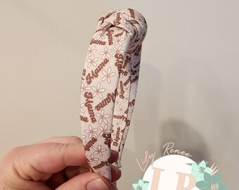 Mama top knot headband adult headband mother's day headband mom gifts appreciation mother christmas gift