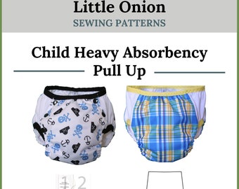Child Heavy Absorbency Pull Up Sewing Pattern