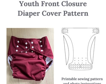 Youth Front Closure Diaper Cover Digital Sewing Pattern Canada