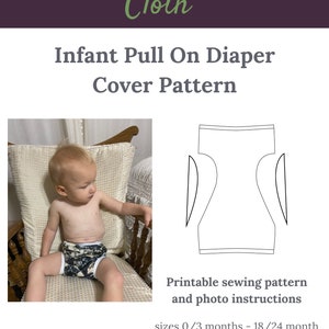 Infant Pull On Diaper Cover Digital Sewing Pattern