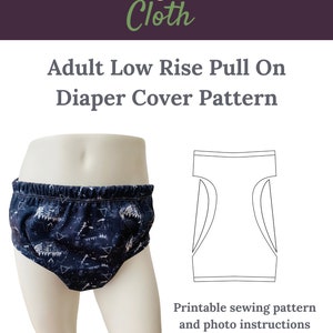 Adult Low Rise Diaper Cover Digital Sewing Pattern