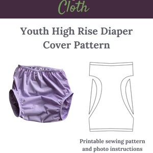 Youth High Rise Pull On Diaper Cover Digital Sewing Pattern