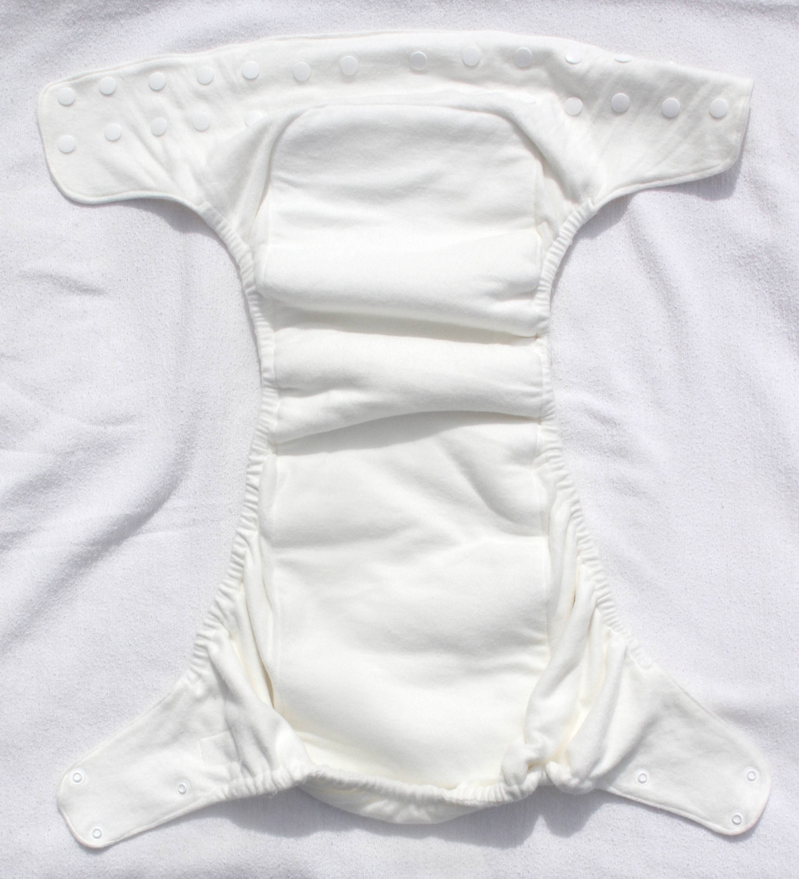 Adult Cloth Diaper Organic Bamboo Fleece Fitted Snap Diaper Etsy