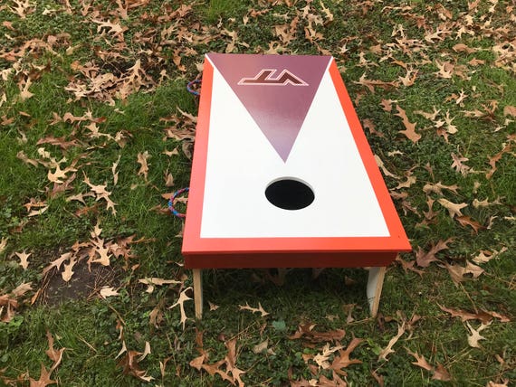 4 CORNHOLE BEAN BAG CORN HOLE VIRGINIA TECH HOKIES VT