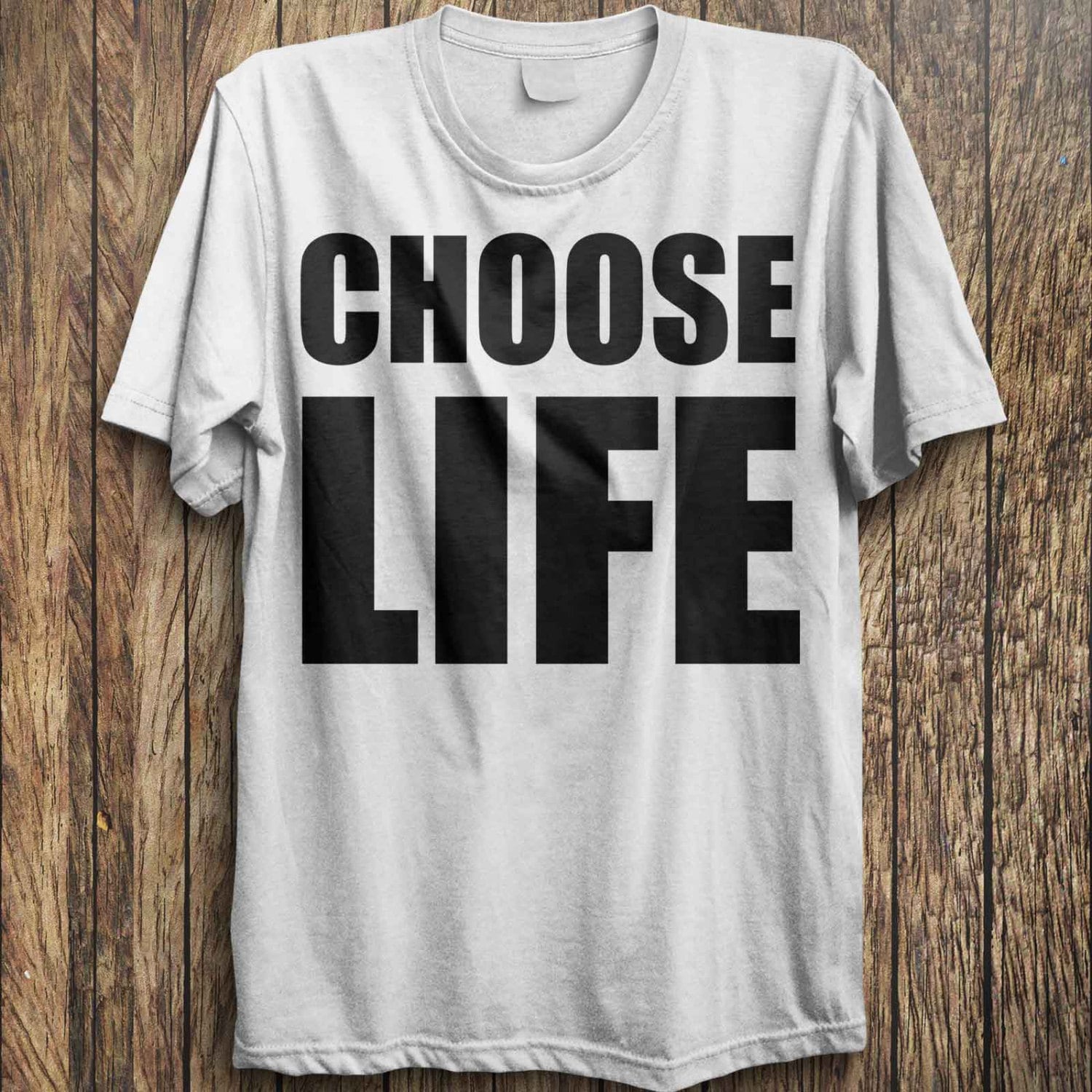 CHOOSE LIFE TShirt Michael WHAM 80s Costume Party