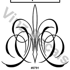 High-Quality Vinyl Pinstripe Decal Design - Many Colors and Sizes *Personalized* Free US Shipping! (#0791)